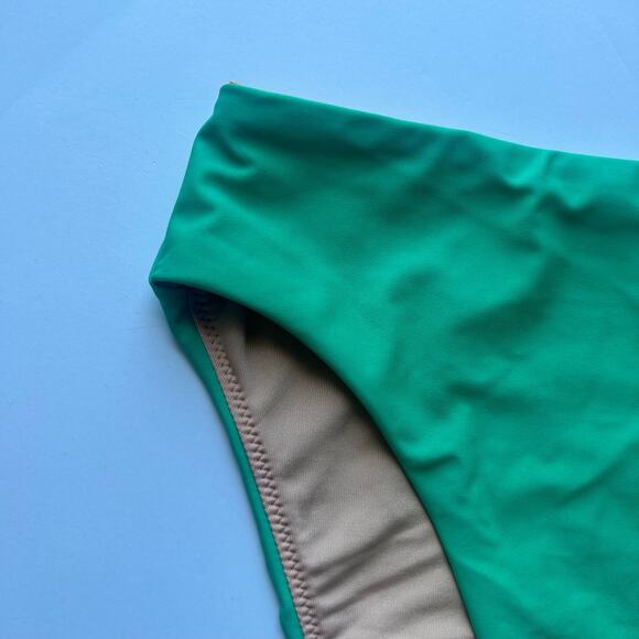 5/$25 J. Crew Women's Green High-Rise Bikini Swim Bottoms S Small New - Picture 3 of 7